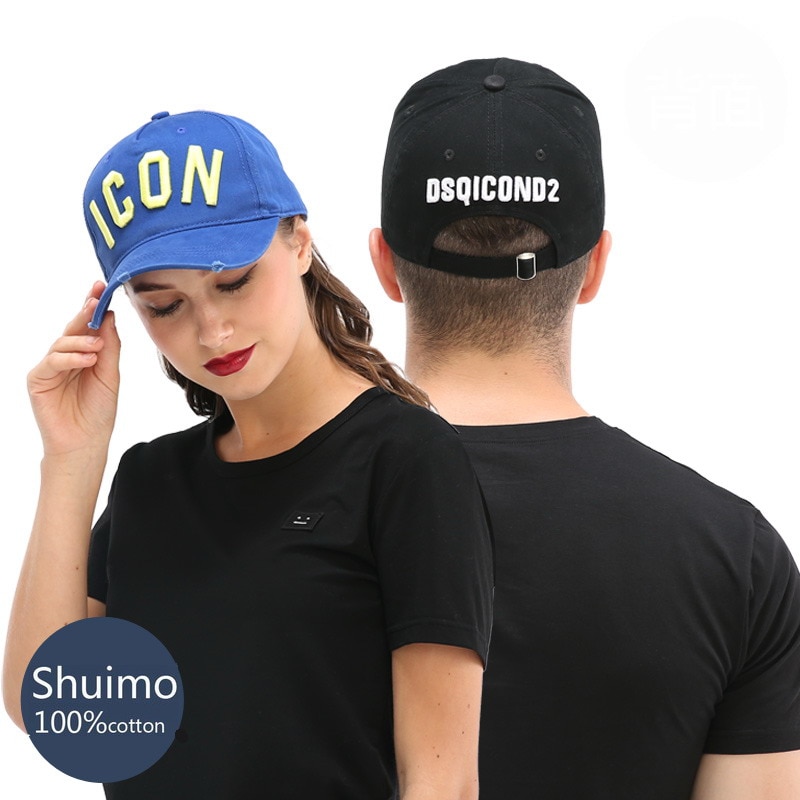 DSQICOND2 Brand Fashion ICON Cotton Mens Baseball Cap Women Snapback Hat DSQ Hat