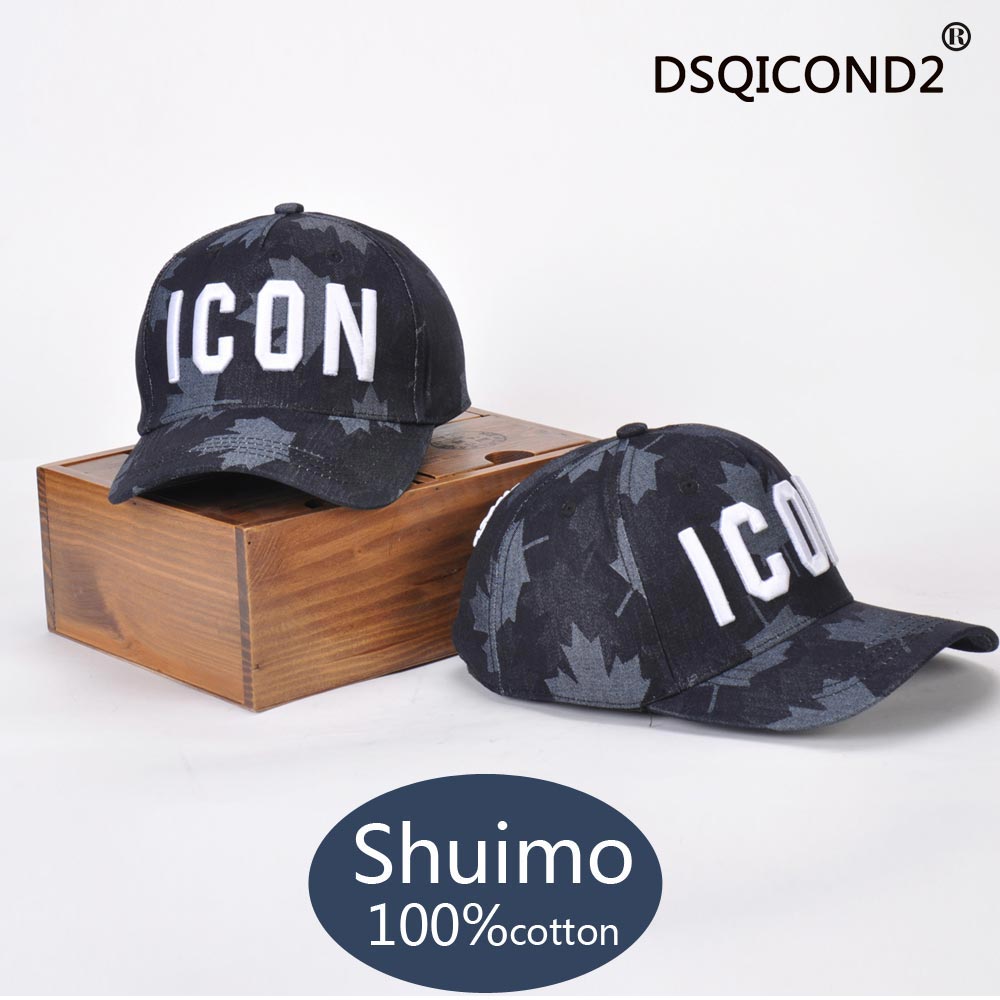 DSQICOND2 Brand Fashion ICON Cotton Mens Baseball Cap Women Snapback Hat DSQ Hat